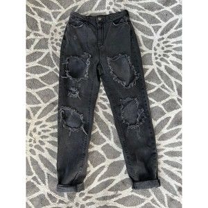 Ultra Distressed Urban Outfitters BDG Mom High Rise Jeans